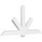 Ekena Millwork Kennewick Architectural Grade PVC Gable Bracket, 84"W x 42"H x 4"D x 6"F, 12/12 Pitch GBP084X42X0406KEN00 - alternate 1